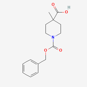 molecular formula C15H19NO4 B1318966 1-[(苄氧基)羰基]-4-甲基哌啶-4-羧酸 CAS No. 203522-12-7