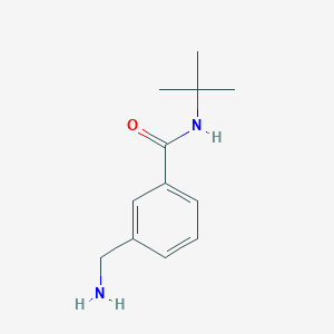 molecular formula C12H18N2O B13189676 3-(aminomethyl)-N-tert-butylbenzamide CAS No. 926185-51-5