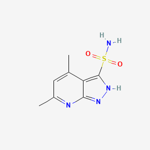 4,6-dimethyl-1H-pyrazolo[3,4-b]pyridine-3-sulfonamide