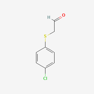 molecular formula C8H7ClOS B13189704 (4-Chloro-phenylsulfanyl)-acetaldehyde 