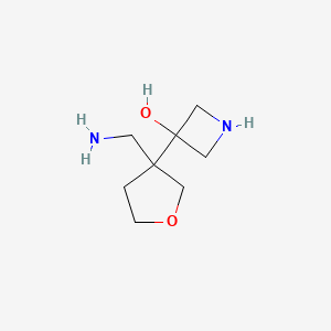 3-[3-(Aminomethyl)oxolan-3-yl]azetidin-3-ol