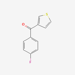 molecular formula C11H7FOS B1318974 3-(4-Fluorobenzoyl)thiophene CAS No. 64844-96-8