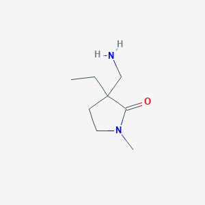 3-(Aminomethyl)-3-ethyl-1-methylpyrrolidin-2-one