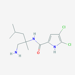 N-(1-Amino-2,4-dimethylpentan-2-yl)-4,5-dichloro-1H-pyrrole-2-carboxamide