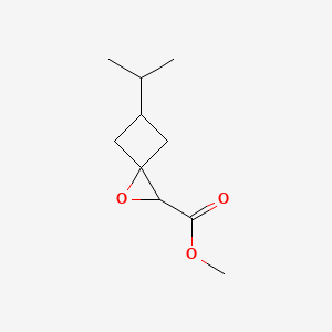 molecular formula C10H16O3 B13189771 Methyl 5-(propan-2-yl)-1-oxaspiro[2.3]hexane-2-carboxylate 