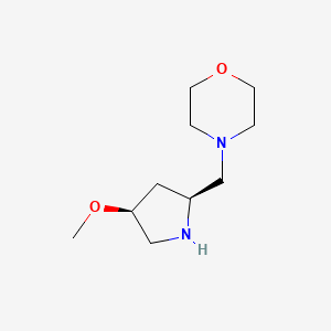 4-{[(2S,4S)-4-methoxypyrrolidin-2-yl]methyl}morpholine