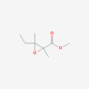 molecular formula C8H14O3 B13189794 Methyl 3-ethyl-2,3-dimethyloxirane-2-carboxylate 