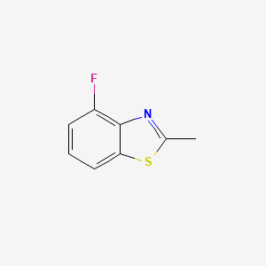 molecular formula C8H6FNS B1318980 4-氟-2-甲基苯并噻唑 CAS No. 1188031-81-3