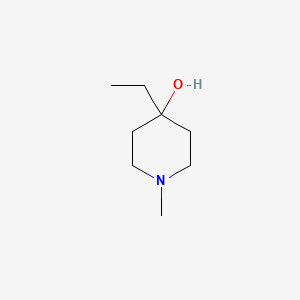 molecular formula C8H17NO B13189834 4-Ethyl-1-methylpiperidin-4-ol 