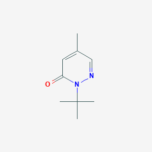 molecular formula C9H14N2O B13189835 2-tert-Butyl-5-methyl-2,3-dihydropyridazin-3-one 