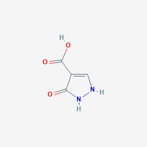 molecular formula C4H4N2O3 B1318985 3-氧代-2,3-二氢-1H-吡唑-4-羧酸 CAS No. 478968-51-3