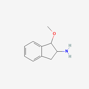 molecular formula C10H13NO B1318987 1-甲氧基-2,3-二氢-1H-茚-2-胺 CAS No. 1118787-22-6