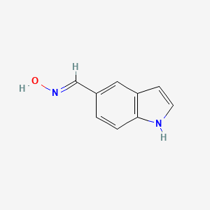 molecular formula C9H8N2O B1318988 1H-indole-5-carbaldehyde oxime CAS No. 1402390-75-3