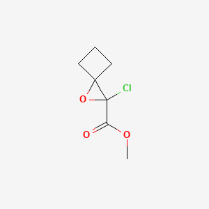 molecular formula C7H9ClO3 B13189880 Methyl 2-chloro-1-oxaspiro[2.3]hexane-2-carboxylate 