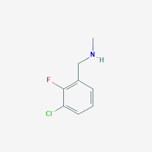 molecular formula C8H9ClFN B1318990 N-(3-氯-2-氟苄基)-N-甲胺 CAS No. 1305711-90-3