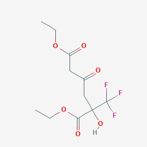 1,6-Diethyl 2-hydroxy-4-oxo-2-(trifluoromethyl)hexanedioate