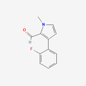 3-(2-Fluorophenyl)-1-methyl-1H-pyrrole-2-carbaldehyde