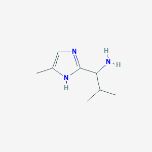 2-methyl-1-(5-methyl-1H-imidazol-2-yl)propan-1-amine