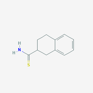 molecular formula C11H13NS B13190012 1,2,3,4-tetrahydro-2-Naphthalenecarbothioamide CAS No. 58952-09-3