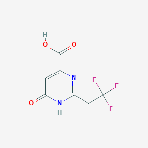 6-Oxo-2-(2,2,2-trifluoroethyl)-1,6-dihydropyrimidine-4-carboxylic acid