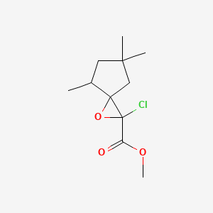 Methyl 2-chloro-4,6,6-trimethyl-1-oxaspiro[2.4]heptane-2-carboxylate