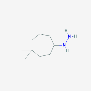 (4,4-Dimethylcycloheptyl)hydrazine