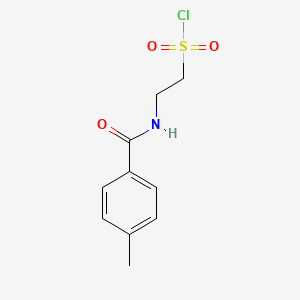 2-[(4-Methylphenyl)formamido]ethane-1-sulfonyl chloride