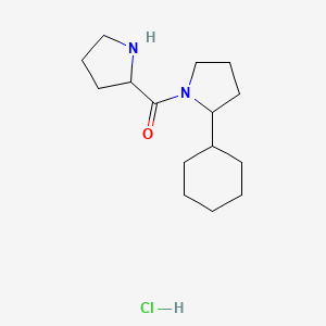 2-Cyclohexyl-1-(pyrrolidine-2-carbonyl)pyrrolidine hydrochloride