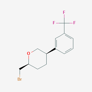 (2S,5R)-2-(Bromomethyl)-5-[3-(trifluoromethyl)phenyl]oxane