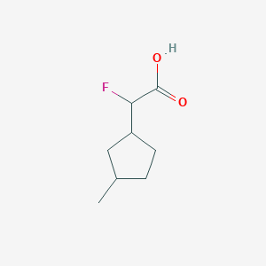 2-Fluoro-2-(3-methylcyclopentyl)acetic acid