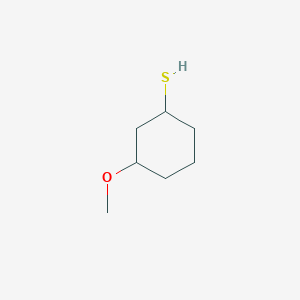 molecular formula C7H14OS B13190138 3-Methoxycyclohexane-1-thiol 