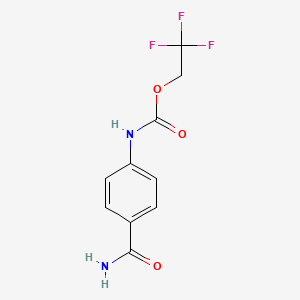 2,2,2-trifluoroethyl N-(4-carbamoylphenyl)carbamate