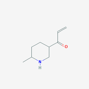 molecular formula C9H15NO B13190147 1-(6-Methylpiperidin-3-yl)prop-2-en-1-one 