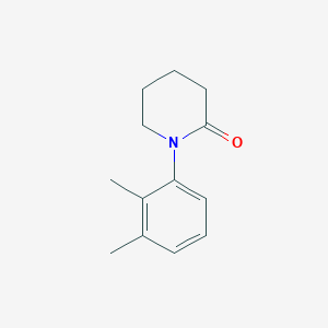 molecular formula C13H17NO B13190151 1-(2,3-Dimethylphenyl)piperidin-2-one 