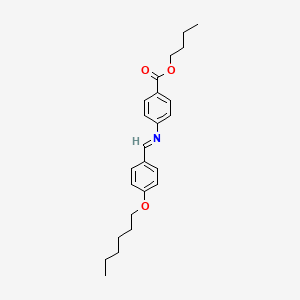 B1319017 Butyl p-hexyloxybenzylidene p-aminobenzoate CAS No. 37177-16-5