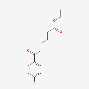 B1319022 Ethyl-6-(4-fluorophenyl)-6-oxohexanoate CAS No. 327189-51-5