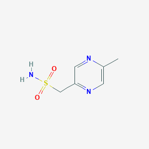 molecular formula C6H9N3O2S B13190236 (5-Methylpyrazin-2-yl)methanesulfonamide 