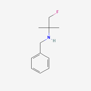 molecular formula C11H16FN B13190238 Benzyl(1-fluoro-2-methylpropan-2-yl)amine CAS No. 228547-65-7