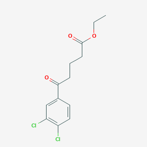B1319025 Ethyl 5-(3,4-dichlorophenyl)-5-oxovalerate CAS No. 342636-46-8