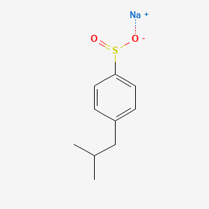 molecular formula C10H13NaO2S B13190278 Sodium 4-(2-methylpropyl)benzene-1-sulfinate 