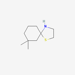 7,7-Dimethyl-1-thia-4-azaspiro[4.5]decane