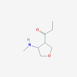 1-[4-(Methylamino)oxolan-3-YL]propan-1-one