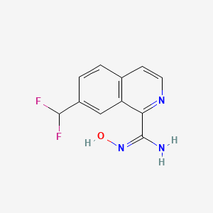 (E)-7-(Difluoromethyl)-N'-hydroxyisoquinoline-1-carboximidamide