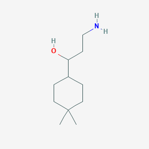 3-Amino-1-(4,4-dimethylcyclohexyl)propan-1-ol