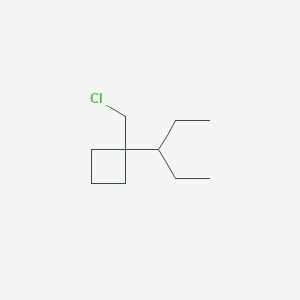 1-(Chloromethyl)-1-(pentan-3-yl)cyclobutane