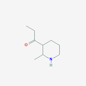 1-(2-Methylpiperidin-3-yl)propan-1-one