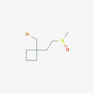 1-(Bromomethyl)-1-(2-methanesulfinylethyl)cyclobutane