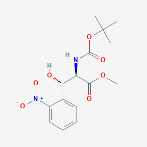 Methyl (2r,3s)-2-((tert-butoxycarbonyl)amino)-3-hydroxy-3-(2-nitrophenyl)propanoate