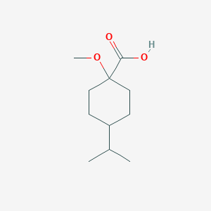 1-Methoxy-4-(propan-2-yl)cyclohexane-1-carboxylic acid