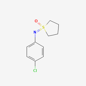 1-[(4-Chlorophenyl)imino]-1lambda6-thiolan-1-one